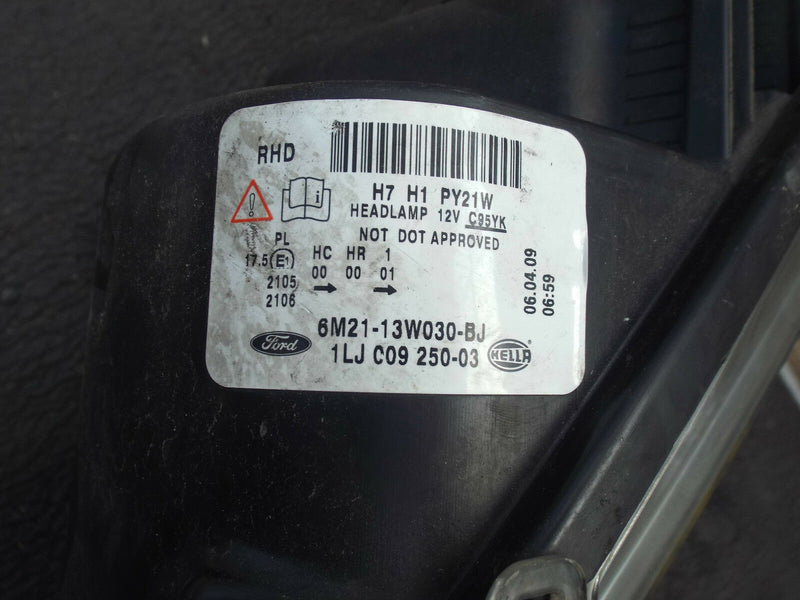 Ford S MAX S-MAX 2006-2014 Headlamp Headlight Left Side N/S (217) Genuine