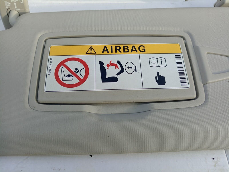 MERCEDES C-CLASS W205 2014-21 PASSENGER SIDE GENUINE INTERIOR SUN VISOR BEIGE #