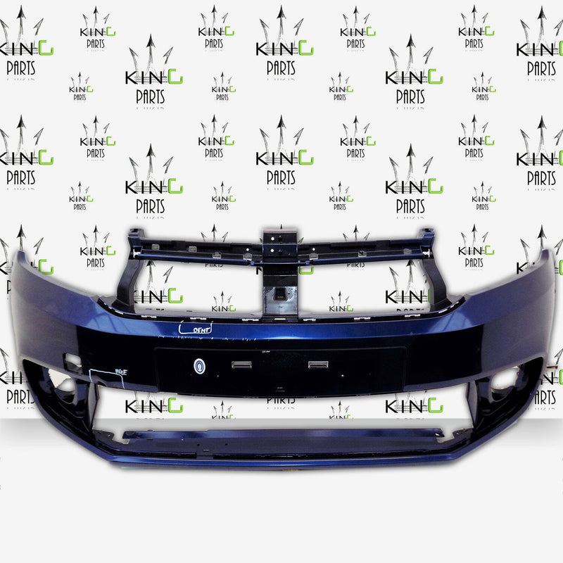 DACIA LOGAN II MK2 FACELIFT 2016 2017 BLUE FRONT BUMPER GENUINE OEM (A9301)