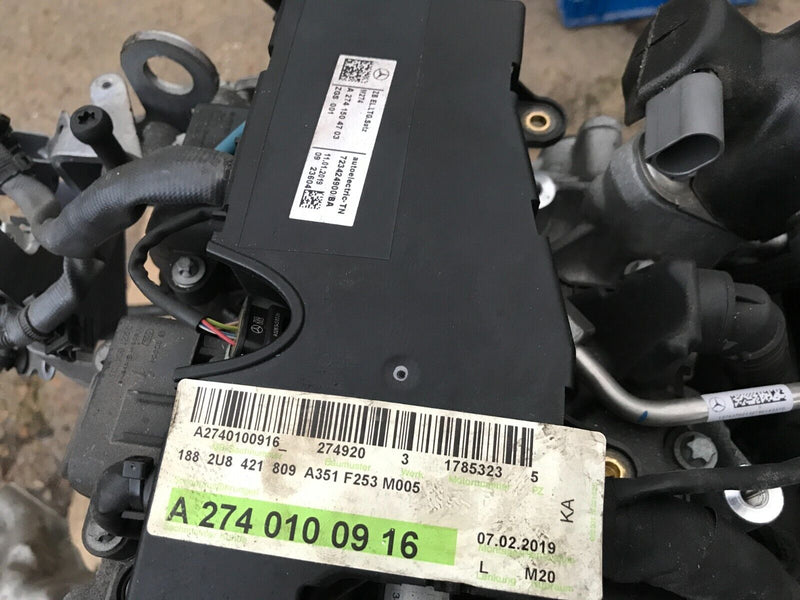 MERCEDES GLC X253 250 4MATIC G-TRONIC 2.0 PETROL ENGINE MOTOR OM274.920 R274.016