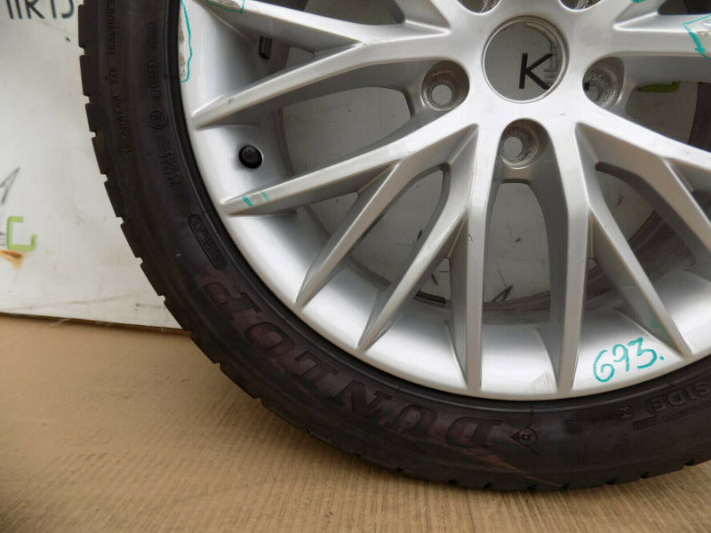 SEAT LEON 17" INCH ALLOY WHEEL 7J X17 ET49 SILVER + TYRE 225/45 5F0601025H