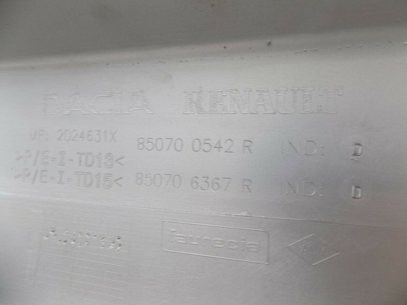 DACIA DUSTER MK2 2017-ON REAR BUMPER CHROME TRIM MOULDING 850700542R