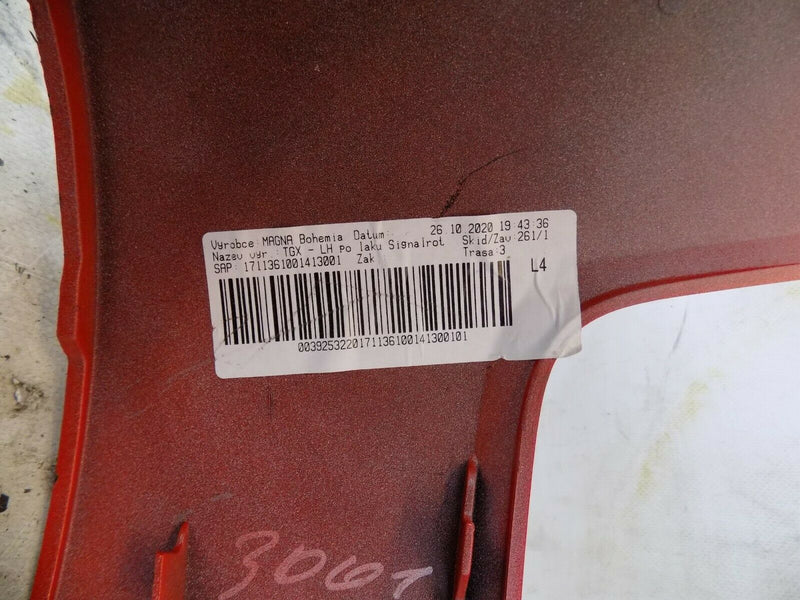 MAN TGX EURO 6 2020-ON LEFT BUMPER CORNER HEADLIGHT SURROUND RED MAN-8141610