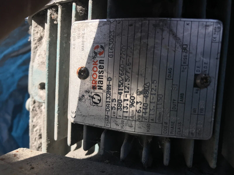 EXTRACTOR FAN ENGINE MOTOR 5.5KW 6.3KW W-DA132M OUTLET INDUCTION SPRAY BOOTH