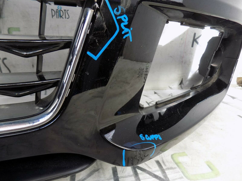 AUDI A4 B7 2002-2006 BLACK FRONT BUMPER WITH GRILLS GENUINE 8J0807096B