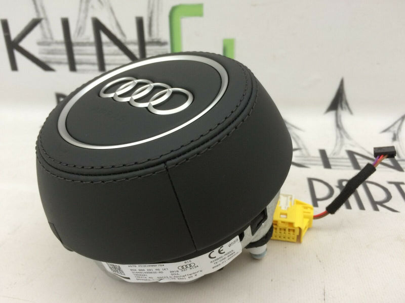 AUDI TT RS, R8 LEATHER AIR BAG DRIVER SIDE AIRBAG STEERING WHEEL 8S0880201 AS