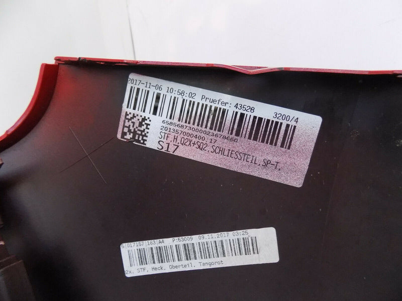 AUDI Q2 S-LINE 2017 2018 RED REAR BUMPER GENUINE PDC 81A807323, 81A807385