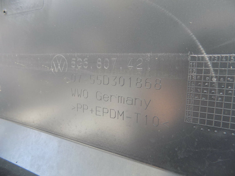 VW GOLF MK7 VII 2013-ON 5G GREY REAR BUMPER GENUINE PDC HOLES 5G6807421 (B1077)