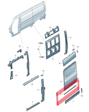 VW CRAFTER MK2 SY/SZ 18-ON SLIDING DOOR FILLER PLATE SILL LEFT SIDE MEMBER P1993