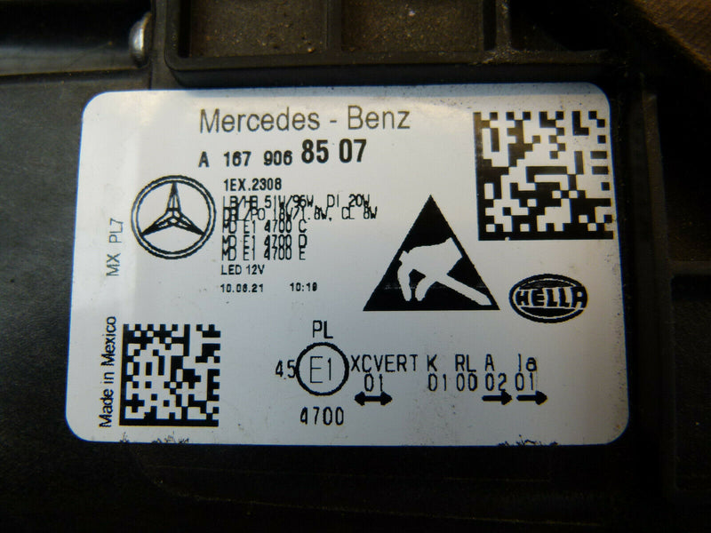 MERCEDES GLE W167 2019-ON GENUINE HEADLIGHT LED LEFT SIDE A1679068507