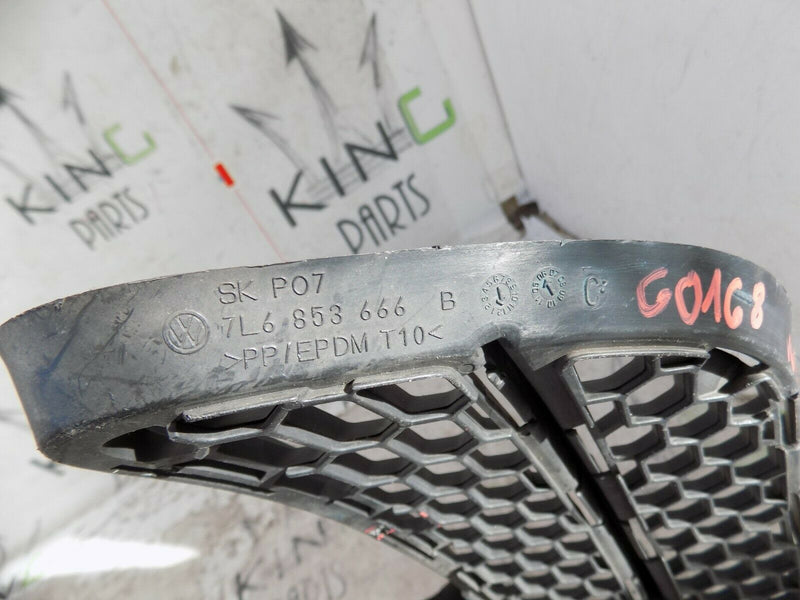 VW TOUAREG 2007-2010 LCI RIGHT SIDE FRONT BUMPER GRILLE LOWER 7L6853666B