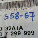 Mini Cooper One F56 F57 Door Gasket Weatherstrip Joint Seal Front Lower /S58-67