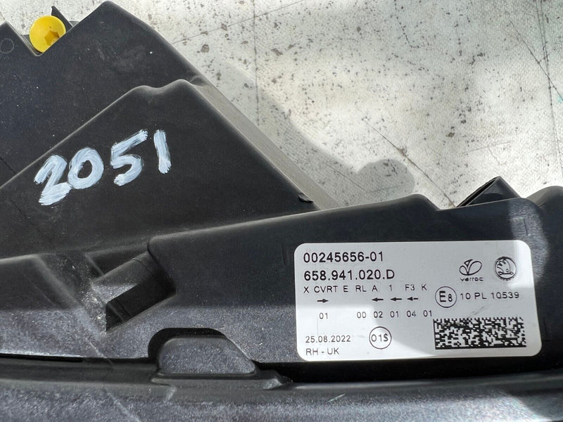 SKODA KAMIQ 2018-ON RIGHT DRIVER SIDE LED HEADLIGHT & UNIT ECU 658941020