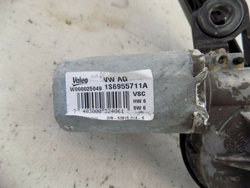 VW UP CROSS REAR WINDSCREEN WIPER MOTOR REAR WINDOW 1S6955711A