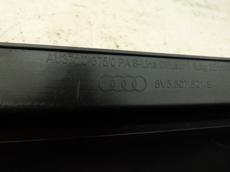 AUDI A3 8V S-LINE LCI 2016-2020 REAR BUMPER DIFFUSER GENUINE 8V5807521