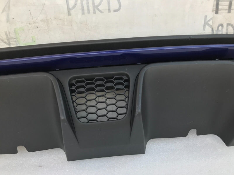 FIAT 500 ABARTH 595 LCI 2016-ON REAR BUMPER DIFFUSER & BLUE TRIM MOULDING