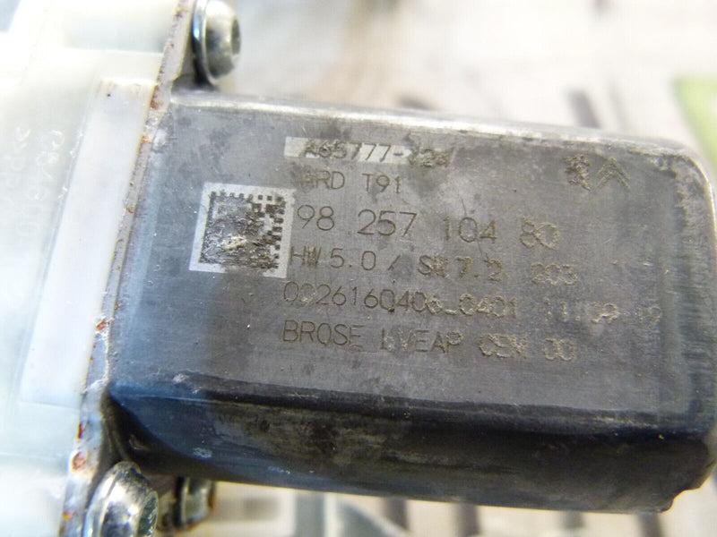 PEUGEOT 308 SW ESTATE 2017-21 REAR RIGHT WINDOW LIFTER MACHANISM 9825710480