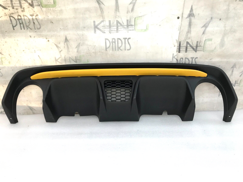 FIAT 500 ABARTH 595 LCI 2016-ON REAR BUMPER DIFFUSER & YELLOW TRIM MOULDING