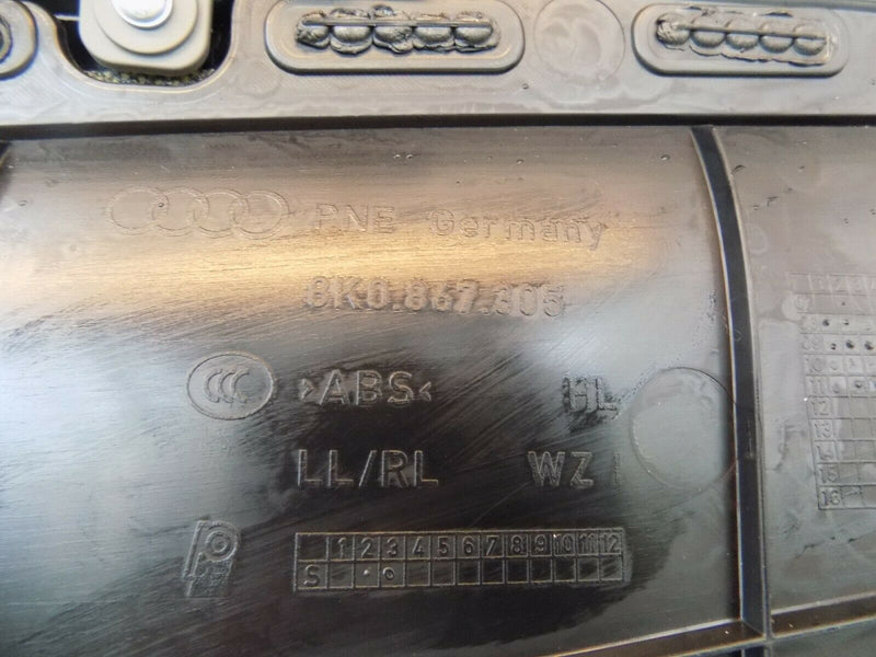 AUDI A4 B8 TFSI 2009-2015 REAR LEFT PASSENGER SIDE DOOR CARD PANEL 8K0867306