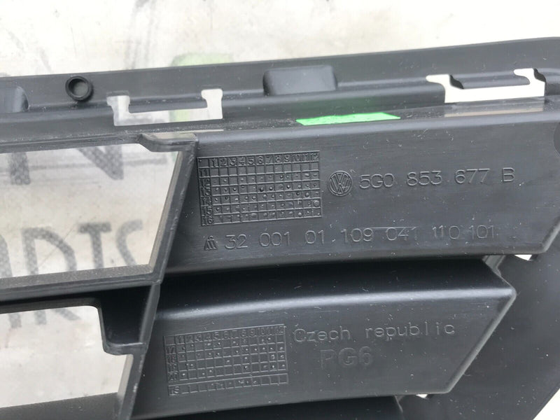 VW GOLF MK7 2013-2017 FRONT BUMPER LOWER GRILLE GENUINE 5G0853677