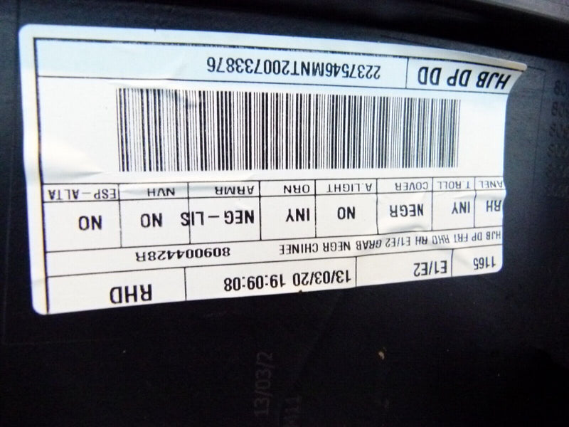 RENAULT CAPTUR 2020-ON FRONT RIGHT DRIVER SIDE DOOR CARD 809004428R