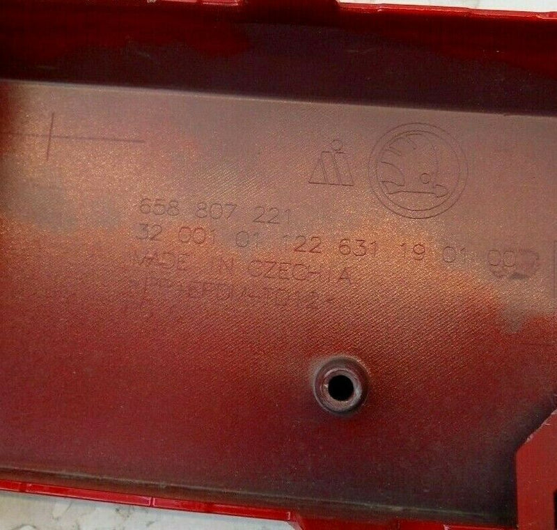 SKODA KAMIQ 2019-ON FRONT BUMPER IN RED 658807221