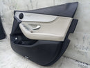MERCEDES C CLASS W205 2014-2021 DRIVER SIDE FRONT DOOR CARD BLACK & BEIGE #