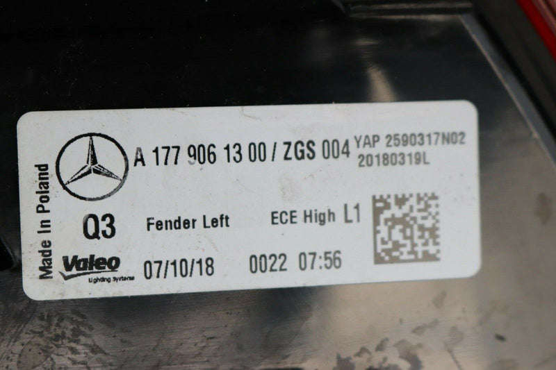 MERCEDES A CLASS W177 2018-ON HATCHBACK LEFT REAR LIGHT FENDER LAMP