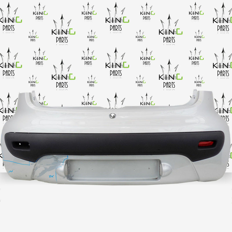 PEUGEOT 107 CITROEN C1 2005-2014 SILVER REAR BUMPER GENUINE 52159-0H050
