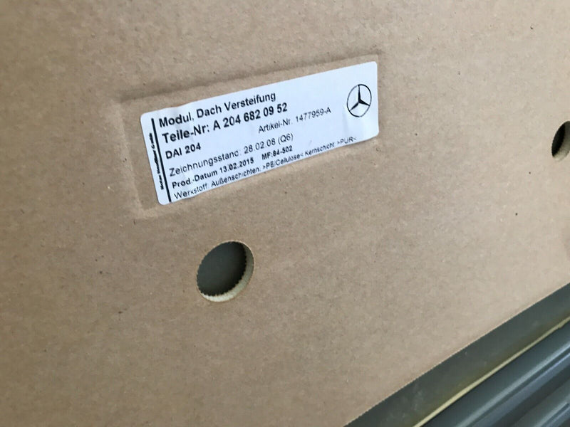 MERCEDES W205 2015-22 ROOF QUARTER PANEL in BLACK CUT OFF PANEL