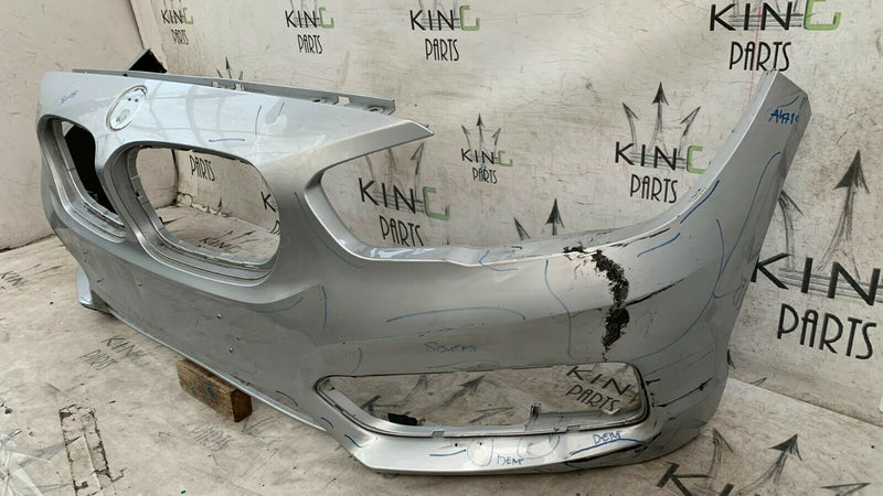BMW 1 SERIES F20 2011-2015 FRONT BUMPER SILVER PDC GENUINE 417654481