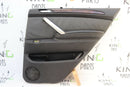 BMW X5 E53 00-06 REAR RIGHT DOOR CARD INNER PANEL LEATHER WOOD EFFECT BLIND