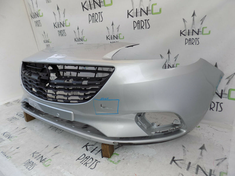 VAUXHALL CORSA E 2014-2018 5 DOOR SILVER FRONT BUMPER GENUINE 39003567
