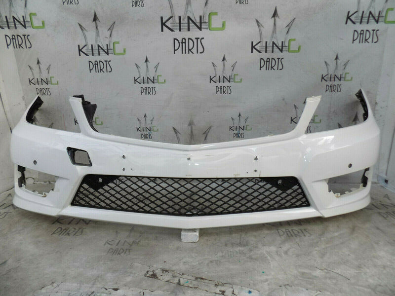 MERCEDES C CLASS W204 LCI 2011-14 FRONT BUMPER GENUINE 6X PDC A2048807847