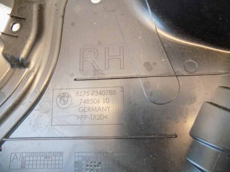 BMW 5 SERIES G30 G31 G38 2016-2019 REAR RIGHT UNDERBODY PANEL 7340788 /B01-70