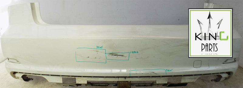 AUDI A3 S3 8V 2013-2017 SALOON REAR BUMPER WHITE 8V4807511