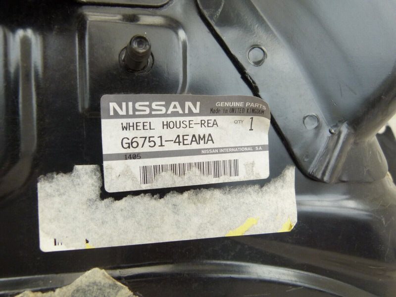 NISSAN QASHQAI 12-17 REAR WHEEL ARCH INNER LEFT SIDE BODY PANEL G6751-4EA