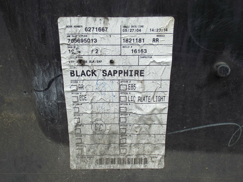 BMW E85 E86 / Z4  Rear Bumper Black Genuine (A3129)