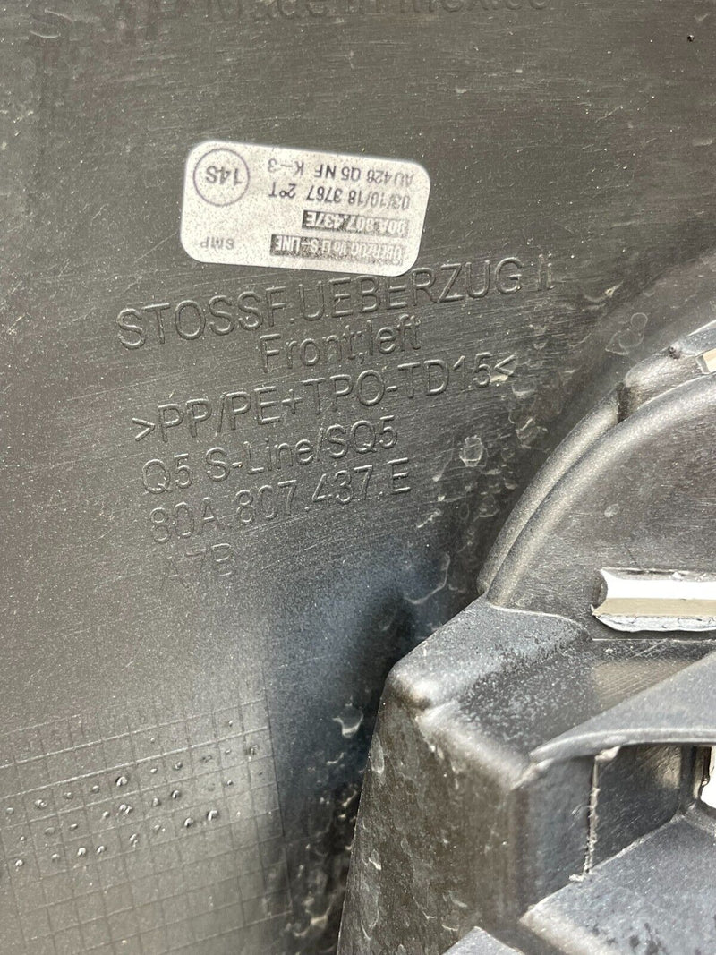 AUDI Q5 S LINE 2017-2020 FRONT BUMPER GENUINE 80A807437