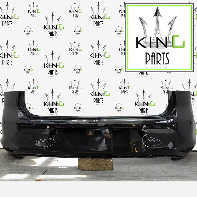 VW GOLF MK7 VII 2013-ON 5G GREY REAR BUMPER GENUINE PDC HOLES 5G6807421 (B1077)