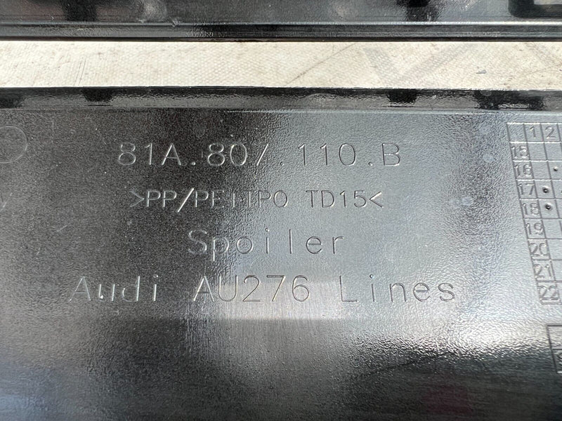 AUDI Q2 S-LINE 2017-2021 FRONT BUMPER LOWER SPOILER LIP 81A.807.110B