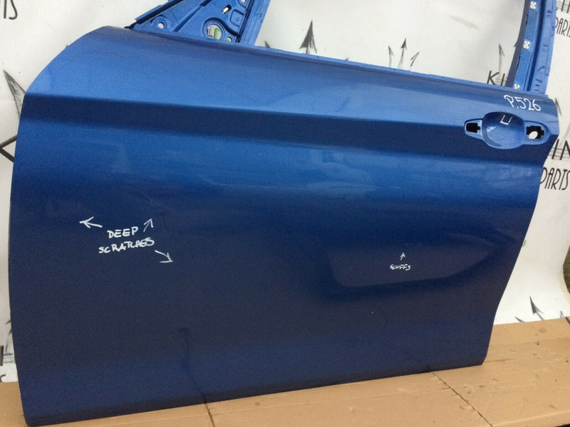 BMW 1 SERIES F20 2011-2019 5DR FRONT LEFT DOOR PANEL BLUE