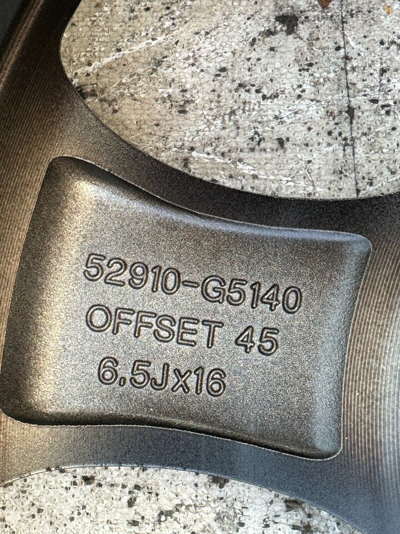 KIA NIRO MK1 DE 2016 GENUINE ALLOY WHEEL RIM 16' 6,5Jx16H2 ET45 52910G5140