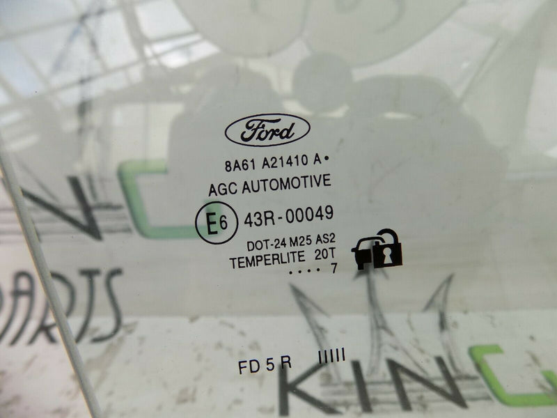 FORD FIESTA MK7 ST 5 DOOR  FRONT WINDOW DOOR GLASS RIGHT SIDE  8A61A21410A