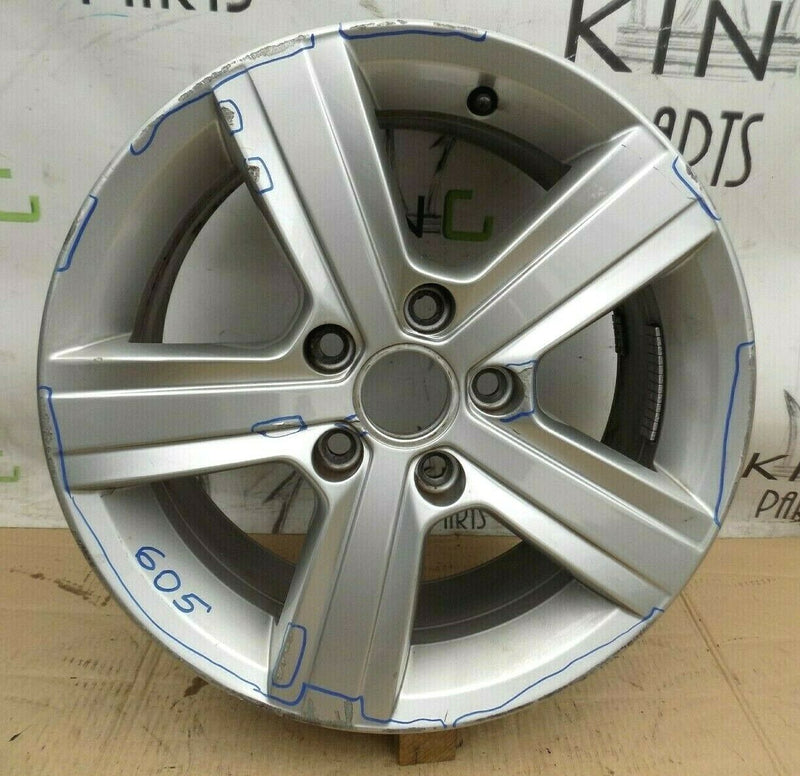 VW GOLF 7 16" INCH RIM ALLOY WHEEL 6.5JX 16H2 ET46 SILVER 5G0601025BP