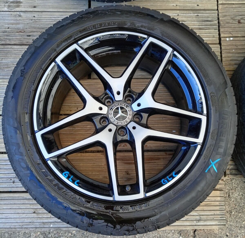 MERCEDES GLC X253 AMG SET OF 19" ALLOY WHEELS RIMS 8J ET38 A2534011800
