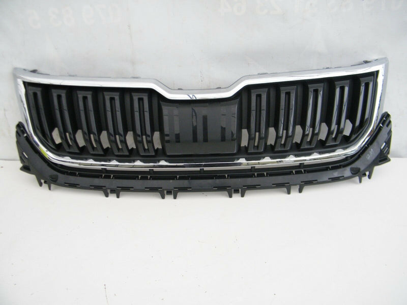 SKODA KODIAQ 2016-2018 FRONT BUMPER TOP GRILL BONNET GRILLE GENUINE 565853653B