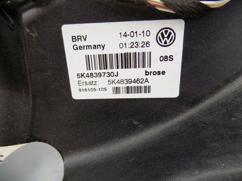 VW GOLF MK6 VI 08-11 OEM REAR DOOR, WINDOW GLASS, HANDLE, WIRING LOOM RIGHT SIDE