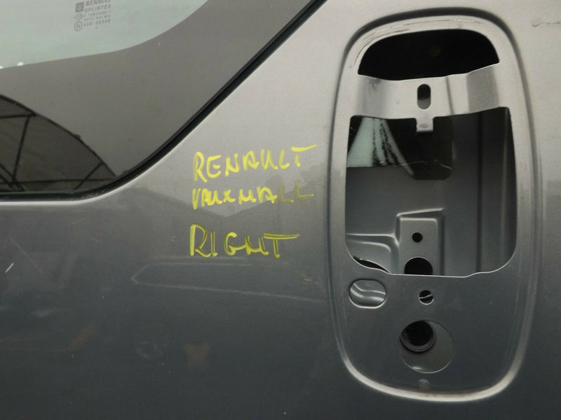 Vauxhall Vivaro Trafic 01-14 Side Sliding Door Right O/S Drivers Glazed Grey
