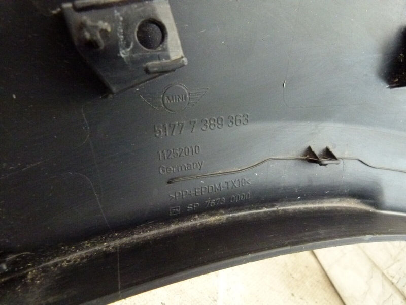 MINI COOPER COUNTRYMAN F60 REAR LEFT WHEEL ARCH COVER GENUINE 7389363